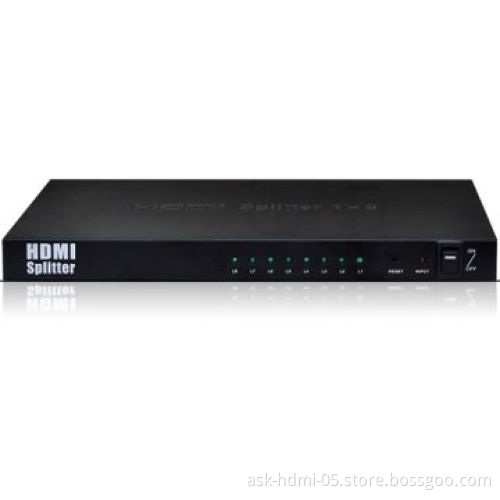 HDMI 1x8 splitter support HDCP CEC